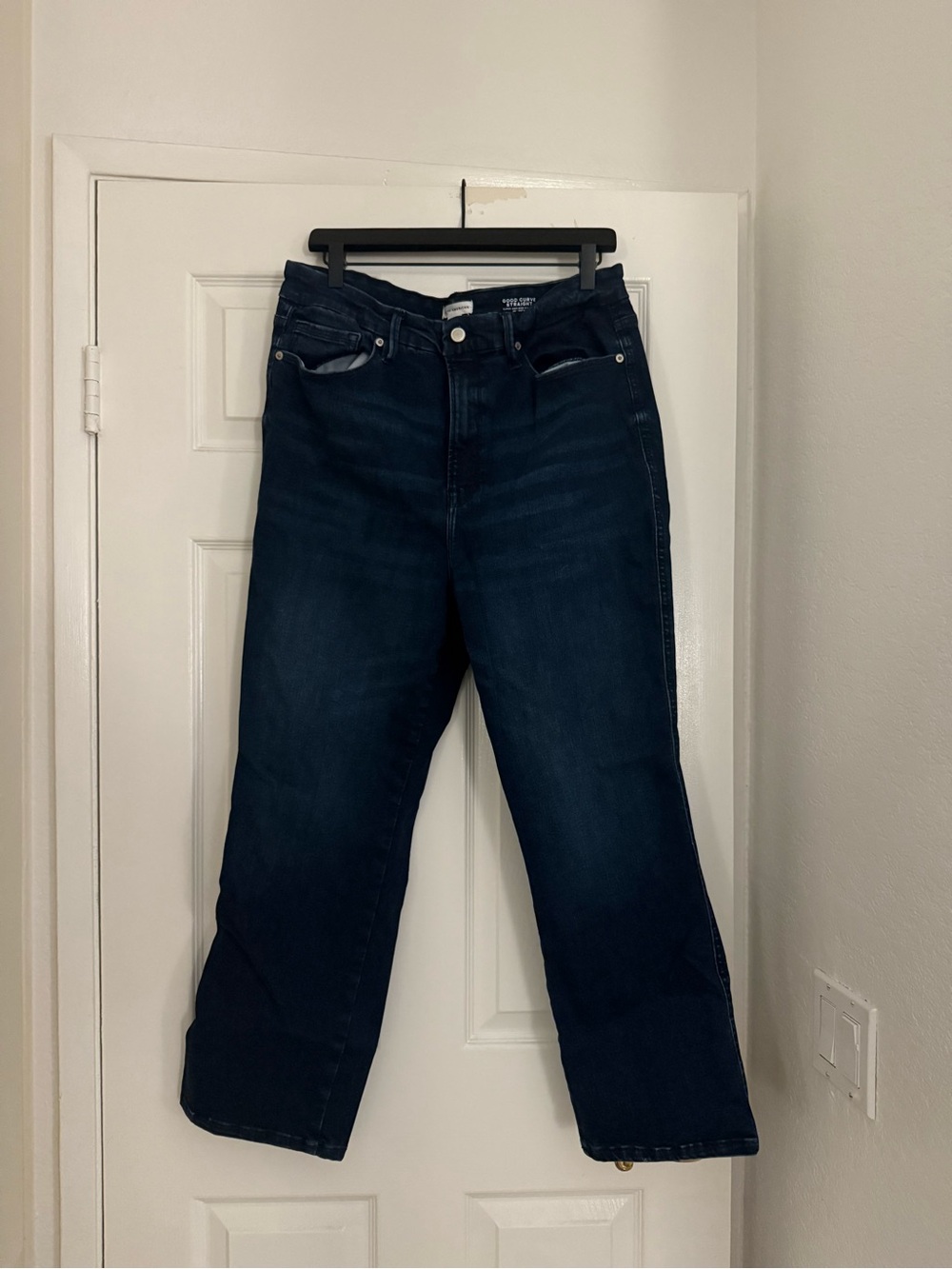 Good american Dark Blue Women's good curve Straight-Leg Jeans